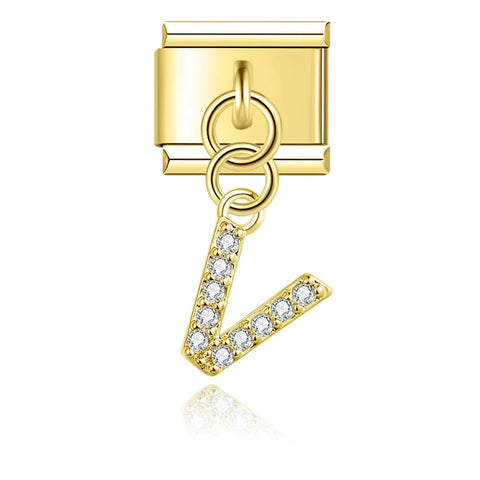 HANGING LETTER V | İtalyan Charm | CHARMIE