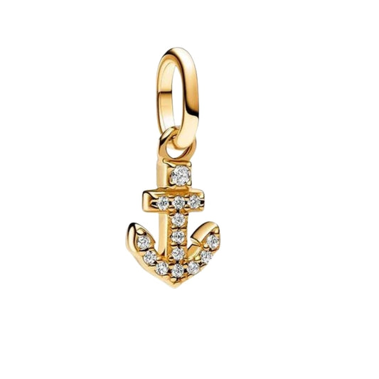 Gold Diamond Anchor | ME Charm | CHARMIE