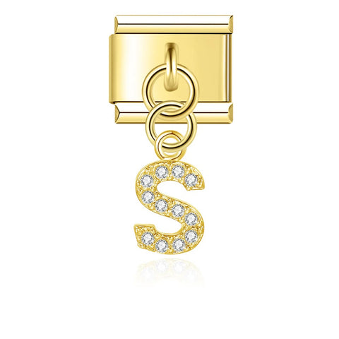 HANGING LETTER S | İtalyan Charm | CHARMIE