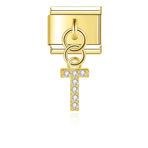HANGING LETTER T | İtalyan Charm | CHARMIE