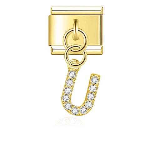 HANGING LETTER U | İtalyan Charm | CHARMIE