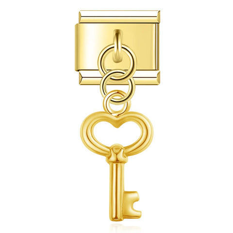 HANGING HEART KEY | İtalyan Charm | CHARMIE