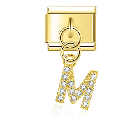 HANGING LETTER M | İtalyan Charm | CHARMIE
