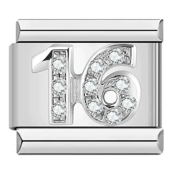NUMBER (16, SILVER) | Charmie™ 
