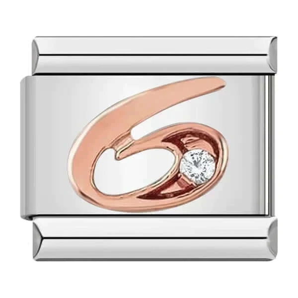 NUMBER (6, GOLD) | İtalyan Charm | CHARMIE