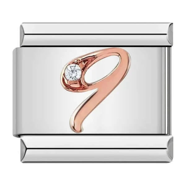 NUMBER (9, GOLD) | İtalyan Charm | CHARMIE